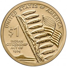 US USA Native Dollar 2024 Eagle Staff P